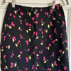 Adorable cherry motif mini skirt